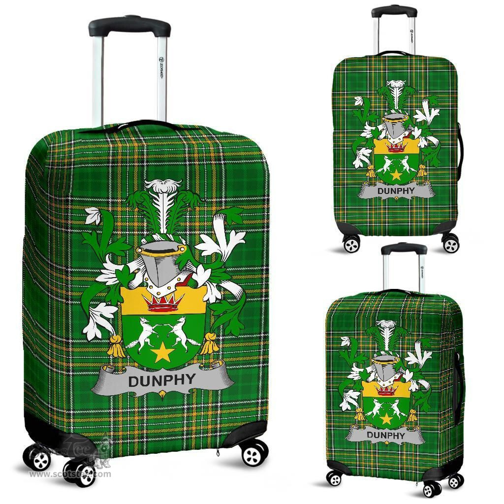 Irish Dunphy (Middle Temple - Burke's) Coat of Arms Family Crest Ireland Luggage Cover Irish National Tartan Irish County Luggage Cover