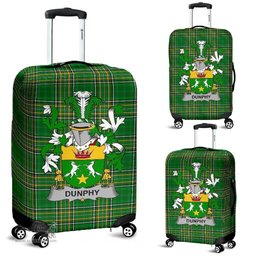 Irish Dunphy (Middle Temple - Burke's) Coat of Arms Family Crest Ireland Luggage Cover Irish National Tartan Irish County Luggage Cover