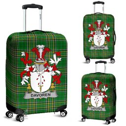 Irish Davoren or O'Davoren Coat of Arms Family Crest Ireland Luggage Cover Irish National Tartan Irish County Luggage Cover