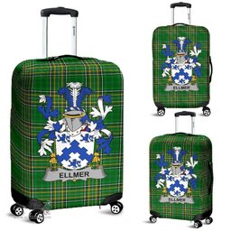 Irish Ellmer Coat of Arms Family Crest Ireland Luggage Cover Irish National Tartan Irish County Luggage Cover