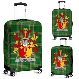Irish Branigan or O'Branagan Coat of Arms Family Crest Ireland Luggage Cover Irish National Tartan Irish County Luggage Cover
