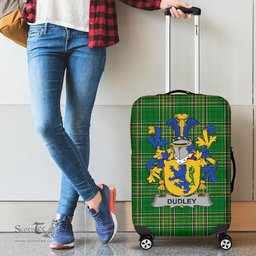 Irish Dudley Coat of Arms Family Crest Ireland Luggage Cover Irish National Tartan Irish County Luggage Cover