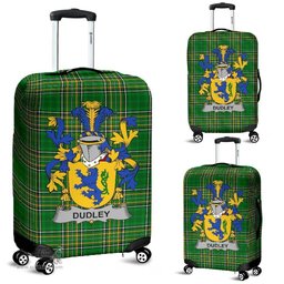Irish Dudley Coat of Arms Family Crest Ireland Luggage Cover Irish National Tartan Irish County Luggage Cover