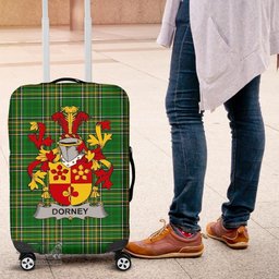 Irish Dorney or O'Dorney Coat of Arms Family Crest Ireland Luggage Cover Irish National Tartan Irish County Luggage Cover
