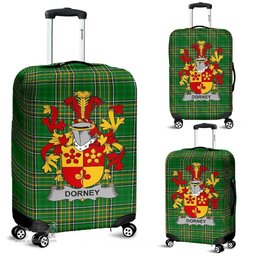 Irish Dorney or O'Dorney Coat of Arms Family Crest Ireland Luggage Cover Irish National Tartan Irish County Luggage Cover