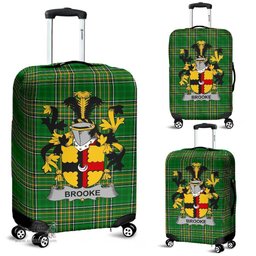 Irish Brooke Coat of Arms Family Crest Ireland Luggage Cover Irish National Tartan Irish County Luggage Cover