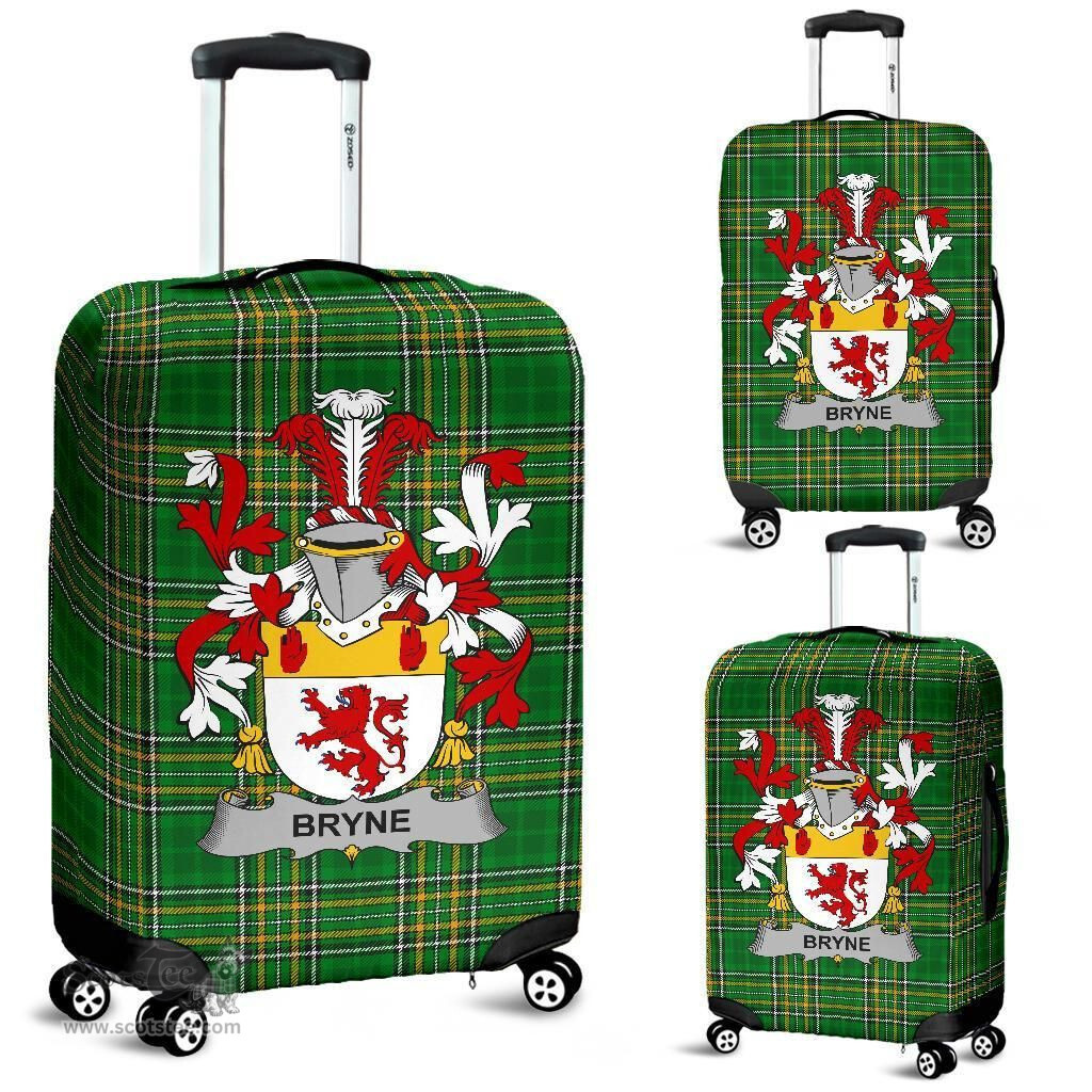 Irish Bryne or Brinn Coat of Arms Family Crest Ireland Luggage Cover Irish National Tartan Irish County Luggage Cover
