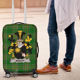 Irish Brady or McBrady Coat of Arms Family Crest Ireland Luggage Cover Irish National Tartan Irish County Luggage Cover