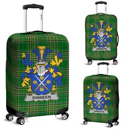 Irish Dinneen or O'Dinneen Coat of Arms Family Crest Ireland Luggage Cover Irish National Tartan Irish County Luggage Cover