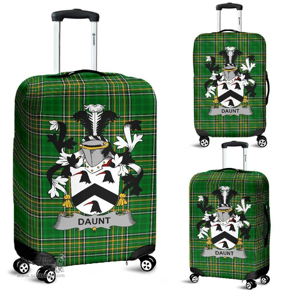 Irish Daunt Coat of Arms Family Crest Ireland Luggage Cover Irish National Tartan Irish County Luggage Cover