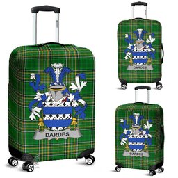 Irish Dardes or Dardis Coat of Arms Family Crest Ireland Luggage Cover Irish National Tartan Irish County Luggage Cover