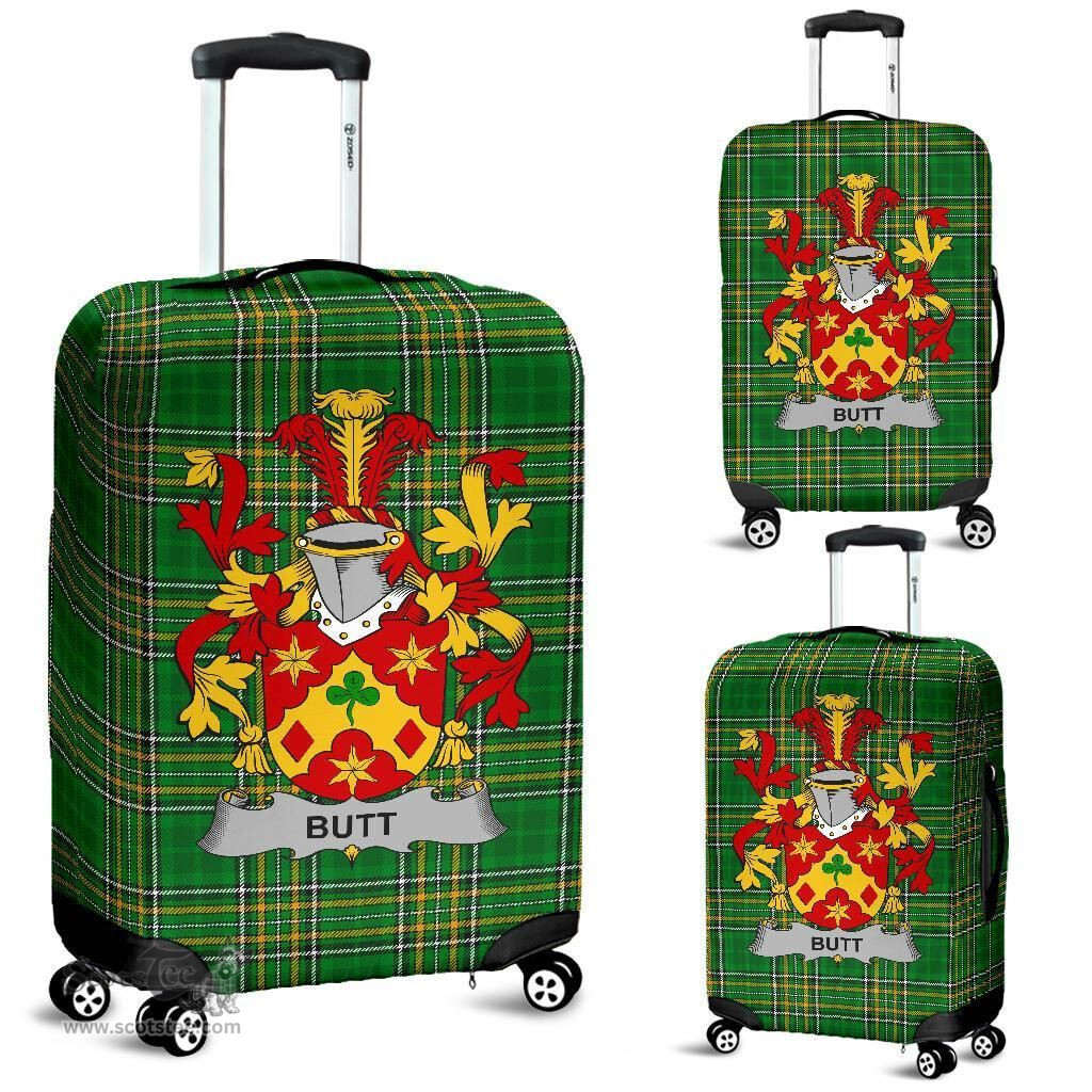 Irish Butt Coat of Arms Family Crest Ireland Luggage Cover Irish National Tartan Irish County Luggage Cover