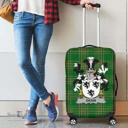 Irish Denn Coat of Arms Family Crest Ireland Luggage Cover Irish National Tartan Irish County Luggage Cover