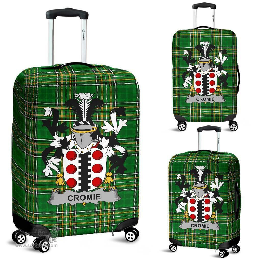 Irish Cromie Coat of Arms Family Crest Ireland Luggage Cover Irish National Tartan Irish County Luggage Cover