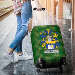Irish Conroy or O'Mulconroy Coat of Arms Family Crest Ireland Luggage Cover Irish National Tartan Irish County Luggage Cover