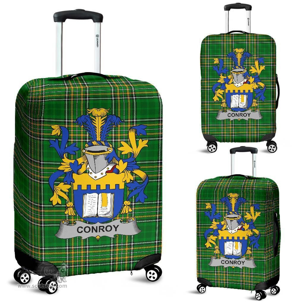 Irish Conroy or O'Mulconroy Coat of Arms Family Crest Ireland Luggage Cover Irish National Tartan Irish County Luggage Cover