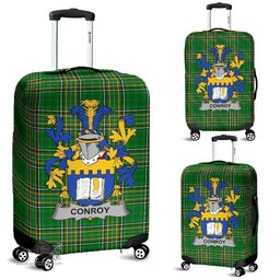 Irish Conroy or O'Mulconroy Coat of Arms Family Crest Ireland Luggage Cover Irish National Tartan Irish County Luggage Cover