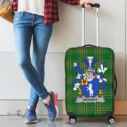 Irish Dehany Coat of Arms Family Crest Ireland Luggage Cover Irish National Tartan Irish County Luggage Cover