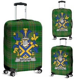 Irish Brogan or O'Brogan Coat of Arms Family Crest Ireland Luggage Cover Irish National Tartan Irish County Luggage Cover