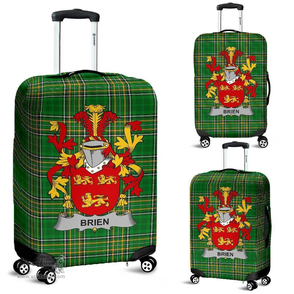 Irish Brien or Bryan Coat of Arms Family Crest Ireland Luggage Cover Irish National Tartan Irish County Luggage Cover