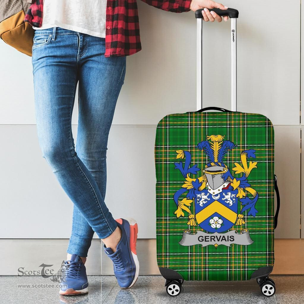 Irish Gervais Coat of Arms Family Crest Ireland Luggage Cover Irish National Tartan Irish County Luggage Cover