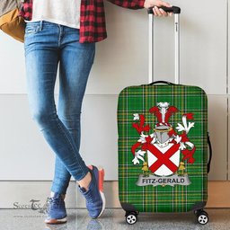 Irish Fitz-Gerald Coat of Arms Family Crest Ireland Luggage Cover Irish National Tartan Irish County Luggage Cover