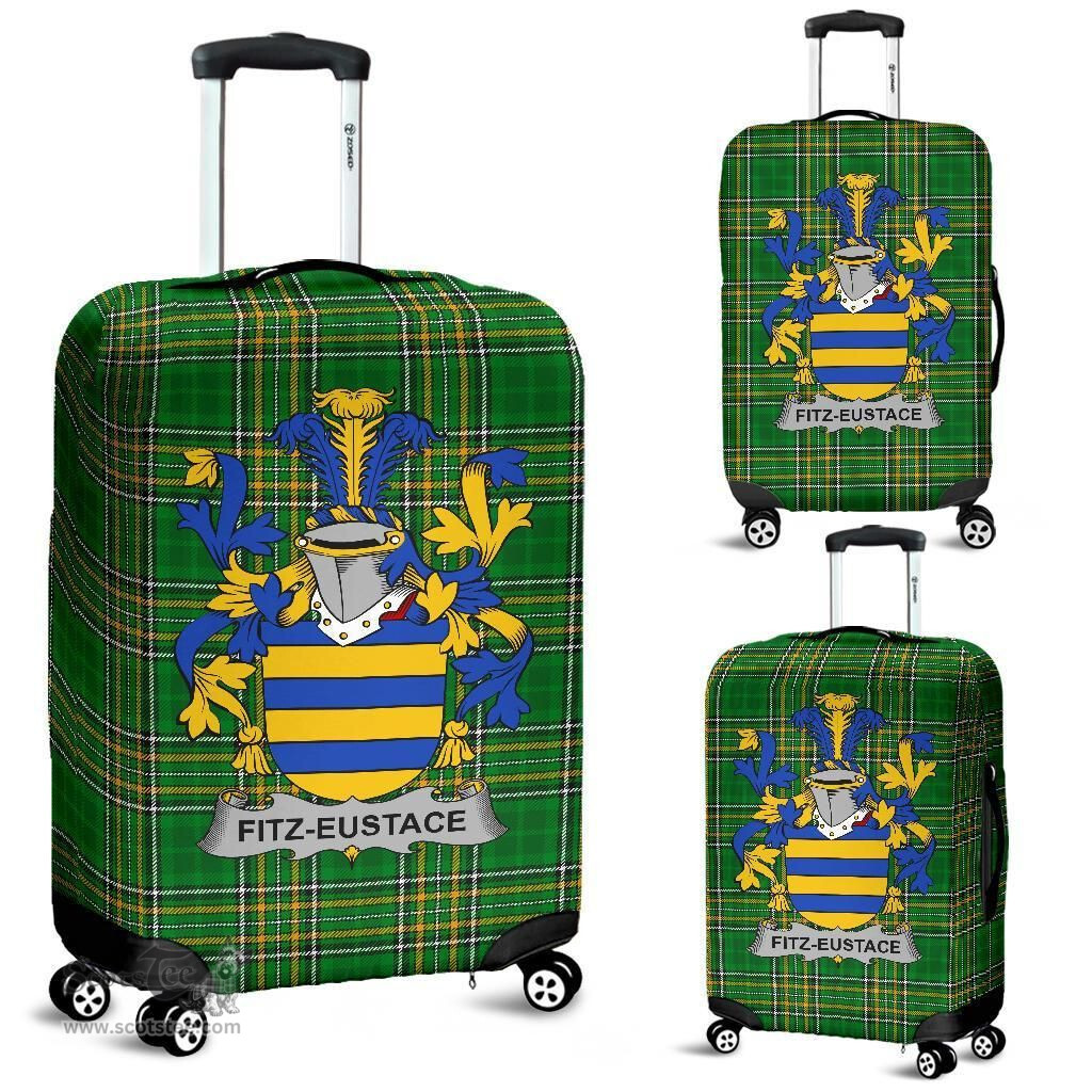 Irish Fitz-Eustace Coat of Arms Family Crest Ireland Luggage Cover Irish National Tartan Irish County Luggage Cover