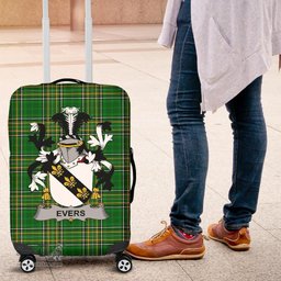 Irish Evers Coat of Arms Family Crest Ireland Luggage Cover Irish National Tartan Irish County Luggage Cover