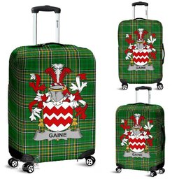 Irish Gaine or Gainey Coat of Arms Family Crest Ireland Luggage Cover Irish National Tartan Irish County Luggage Cover