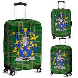 Irish Foord Coat of Arms Family Crest Ireland Luggage Cover Irish National Tartan Irish County Luggage Cover