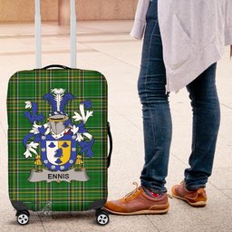 Irish Ennis Coat of Arms Family Crest Ireland Luggage Cover Irish National Tartan Irish County Luggage Cover