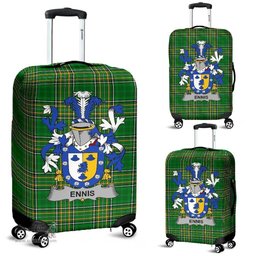 Irish Ennis Coat of Arms Family Crest Ireland Luggage Cover Irish National Tartan Irish County Luggage Cover