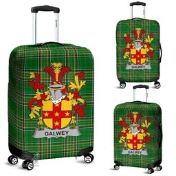 Irish Galwey Coat of Arms Family Crest Ireland Luggage Cover Irish National Tartan Irish County Luggage Cover
