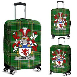 Irish Haugher or O'Haffey Coat of Arms Family Crest Ireland Luggage Cover Irish National Tartan Irish County Luggage Cover
