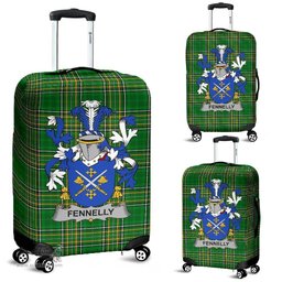 Irish Fennelly or O'Fennelly Coat of Arms Family Crest Ireland Luggage Cover Irish National Tartan Irish County Luggage Cover