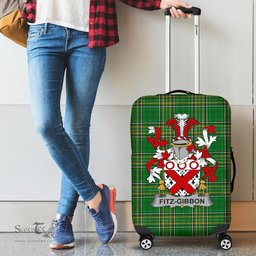 Irish Fitz-Gibbon Coat of Arms Family Crest Ireland Luggage Cover Irish National Tartan Irish County Luggage Cover