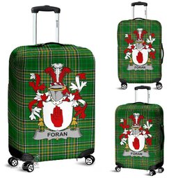 Irish Foran or O'Foran Coat of Arms Family Crest Ireland Luggage Cover Irish National Tartan Irish County Luggage Cover