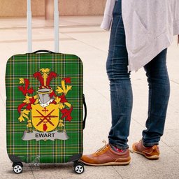 Irish Ewart Coat of Arms Family Crest Ireland Luggage Cover Irish National Tartan Irish County Luggage Cover