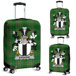 Irish Erskine Coat of Arms Family Crest Ireland Luggage Cover Irish National Tartan Irish County Luggage Cover