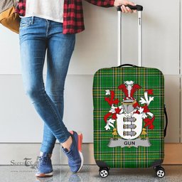 Irish Gun Coat of Arms Family Crest Ireland Luggage Cover Irish National Tartan Irish County Luggage Cover
