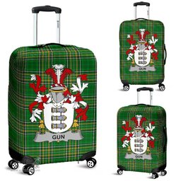 Irish Gun Coat of Arms Family Crest Ireland Luggage Cover Irish National Tartan Irish County Luggage Cover