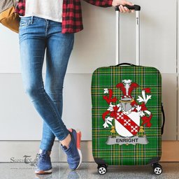 Irish Enright Coat of Arms Family Crest Ireland Luggage Cover Irish National Tartan Irish County Luggage Cover