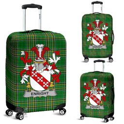 Irish Enright Coat of Arms Family Crest Ireland Luggage Cover Irish National Tartan Irish County Luggage Cover