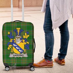 Irish Harding Coat of Arms Family Crest Ireland Luggage Cover Irish National Tartan Irish County Luggage Cover