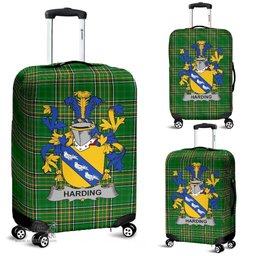 Irish Harding Coat of Arms Family Crest Ireland Luggage Cover Irish National Tartan Irish County Luggage Cover