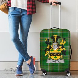 Irish Harty or O'Haherty Coat of Arms Family Crest Ireland Luggage Cover Irish National Tartan Irish County Luggage Cover