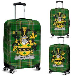 Irish Harty or O'Haherty Coat of Arms Family Crest Ireland Luggage Cover Irish National Tartan Irish County Luggage Cover