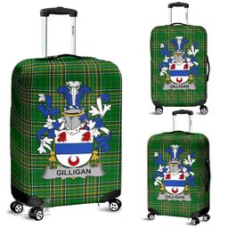 Irish Gilligan or McGilligan Coat of Arms Family Crest Ireland Luggage Cover Irish National Tartan Irish County Luggage Cover
