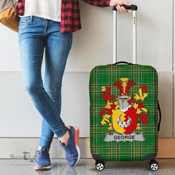 Irish George Coat of Arms Family Crest Ireland Luggage Cover Irish National Tartan Irish County Luggage Cover