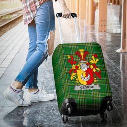 Irish George Coat of Arms Family Crest Ireland Luggage Cover Irish National Tartan Irish County Luggage Cover
